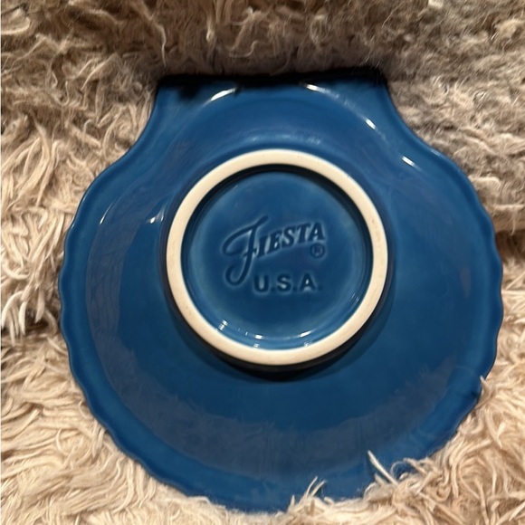 Fiestaware shell plate in lapis blue 8 1/4” - Picture 3 of 4